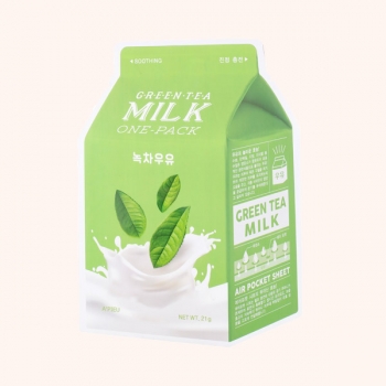 A'PIEU | Milk One-Pack Facemask Green Tea
