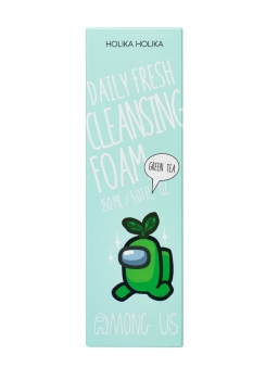 Schachtel mit Holika Holika Daily Fresh Cleansing Foam Green Tea (Among us)