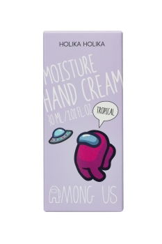 Violette Schachtel mit Holika Holika Moisture Hand Cream - Tropical