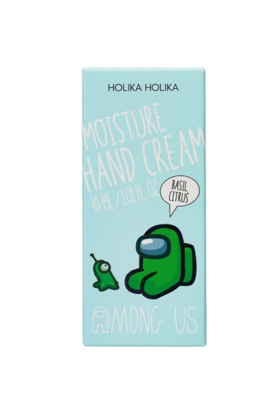 Grüne Schachtel mit Holika Holika | Moisture Hand Cream - Basil Citrus