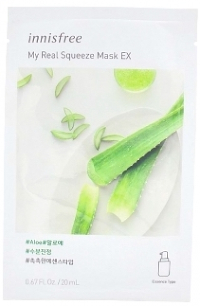 Koreanische Kosmetik von innisfree - My Real Squeeze Mask EX- Aloe