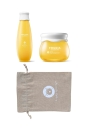 Tiegel und Flasche mit Frudia Citrus Brightening Cream und Toner